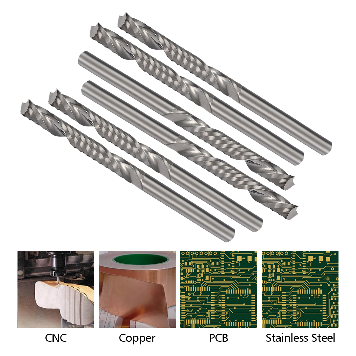 Drillpro-DB-M7-10pcs-18-Inch-Shank-End-Mill-Cutter-1-Flute-Carbide-Spiral-Milling-Cutter-1033261-1
