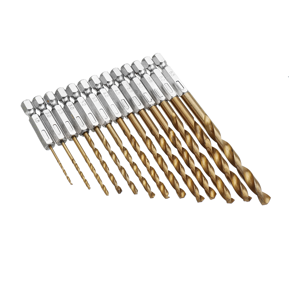 Drillpro-DB-T2-13pcs-15-65mm-HSS-Titanium-Coated-14-Inch-Hex-Shank-Twist-Drill-Bit-Set-994545-8