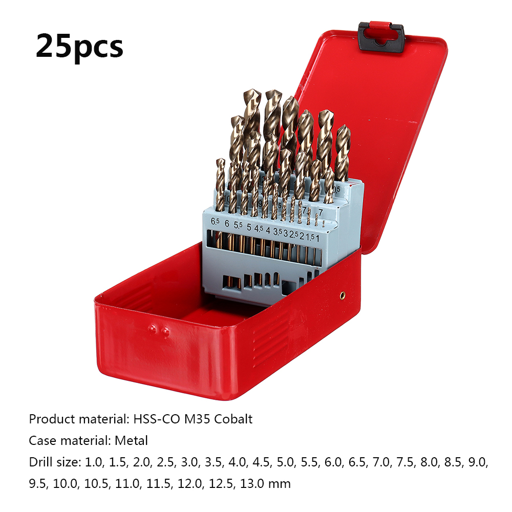 Drillpro-M35-Cobalt-Drill-Bit-Set-HSS-Co-Jobber-Length-Twist-Drill-Bits-with-Metal-Case-for-Stainles-1727520-3