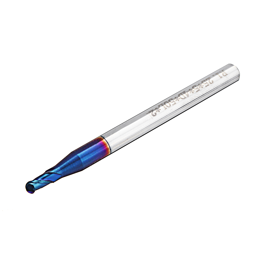 Drillpro-R05-R2-HRC60-2-Flutes-Ball-Nose-End-Mill-50mm-Blue-NaCo-Coating-CNC-Milling-Cutter-1559724-6