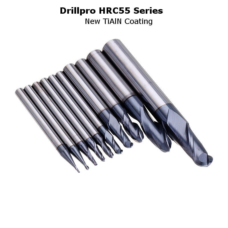 Drillpro-R05-R5mm-Ball-Nose-Tungsten-Carbide-End-Mill-Cutter-HRC55-TiAlN-Coating-End-Milling-Cutter--1273093-3