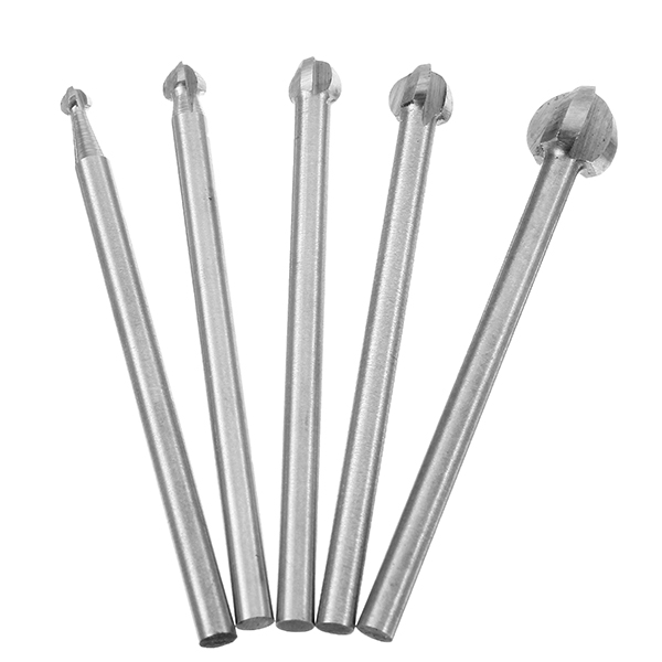 HILDA--5Pcs-3-8mm-Milling-Cutters-White-Steel-Ball-Shaped-Wood-Carving-Knives-3mm-Shank-1153653-2