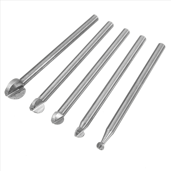 HILDA--5Pcs-3-8mm-Milling-Cutters-White-Steel-Ball-Shaped-Wood-Carving-Knives-3mm-Shank-1153653-3