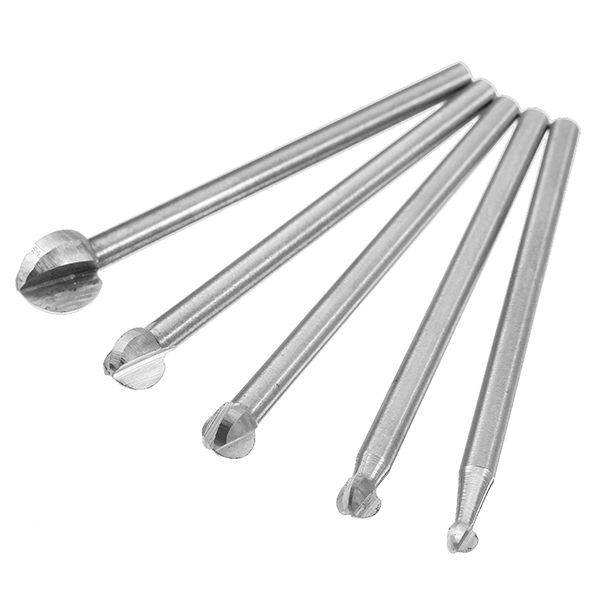 HILDA--5Pcs-3-8mm-Milling-Cutters-White-Steel-Ball-Shaped-Wood-Carving-Knives-3mm-Shank-1153653-4