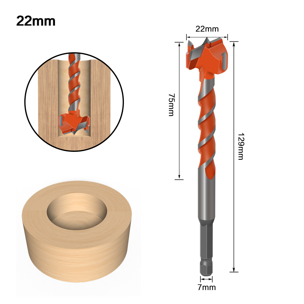 JGZUI-7mm-Hex-Shank-Lengthen-Core-Drill-Bit-16mm-25mm-Woodworking-Tools-Hole-Saw-Cutter-Hinge-Boring-1878425-8