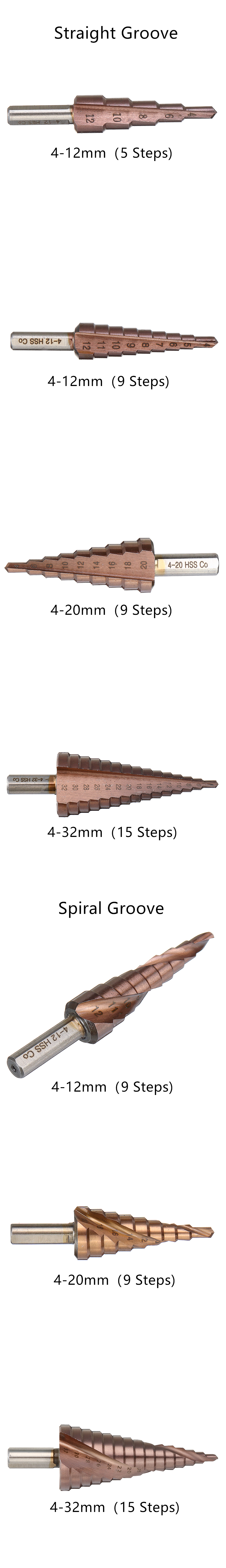 M35-Cobalt-Step-Drill-4-124-204-32mm-HSS-Drill-Bits-Triangle-Shank-For-Stainless-Steel-1700264-4