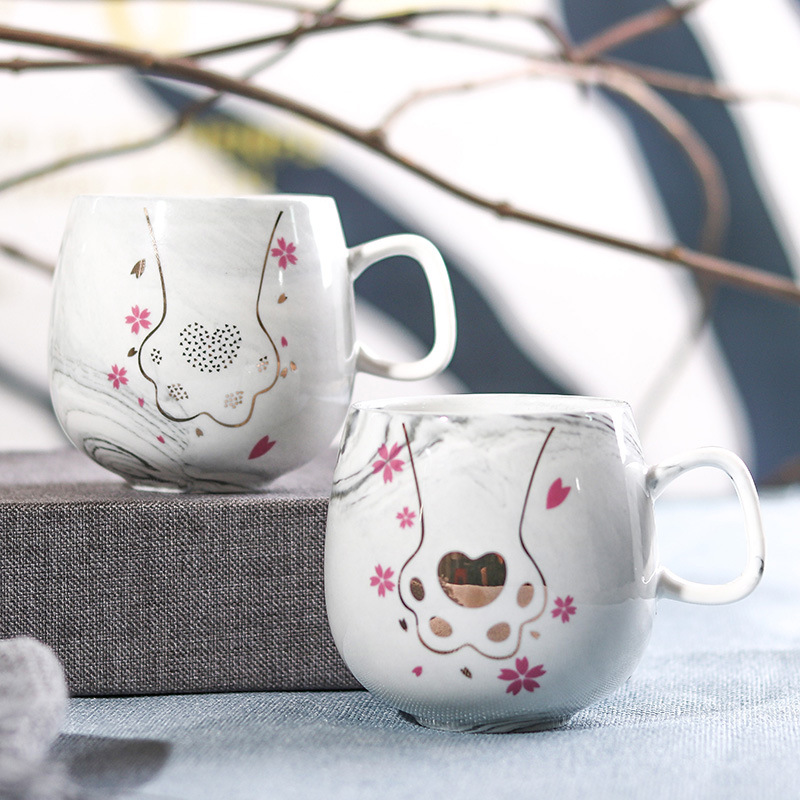 400ML-Couple-Water-Water-Glass-Marbled-Ceramic-Cup-Flamingo-Unicorn-Letter-Coffee-Cup-1422508-2