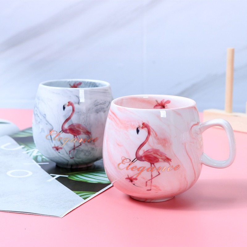 400ML-Couple-Water-Water-Glass-Marbled-Ceramic-Cup-Flamingo-Unicorn-Letter-Coffee-Cup-1422508-3