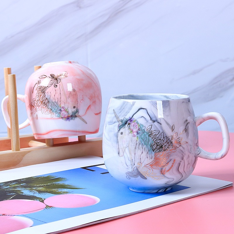 400ML-Couple-Water-Water-Glass-Marbled-Ceramic-Cup-Flamingo-Unicorn-Letter-Coffee-Cup-1422508-9