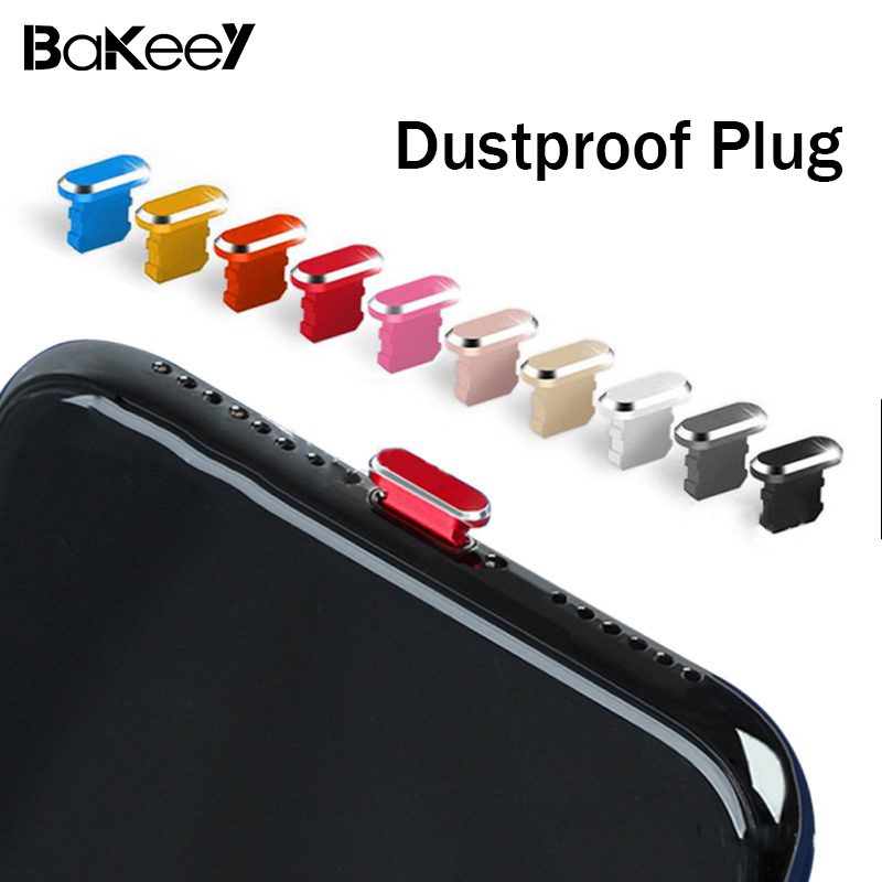 Bakeey-Universal-Aluminium-Alloy-Metal-Dustproof-Plug-Charge-Port-Decoration-Accessories-With-Card-P-1641593-1