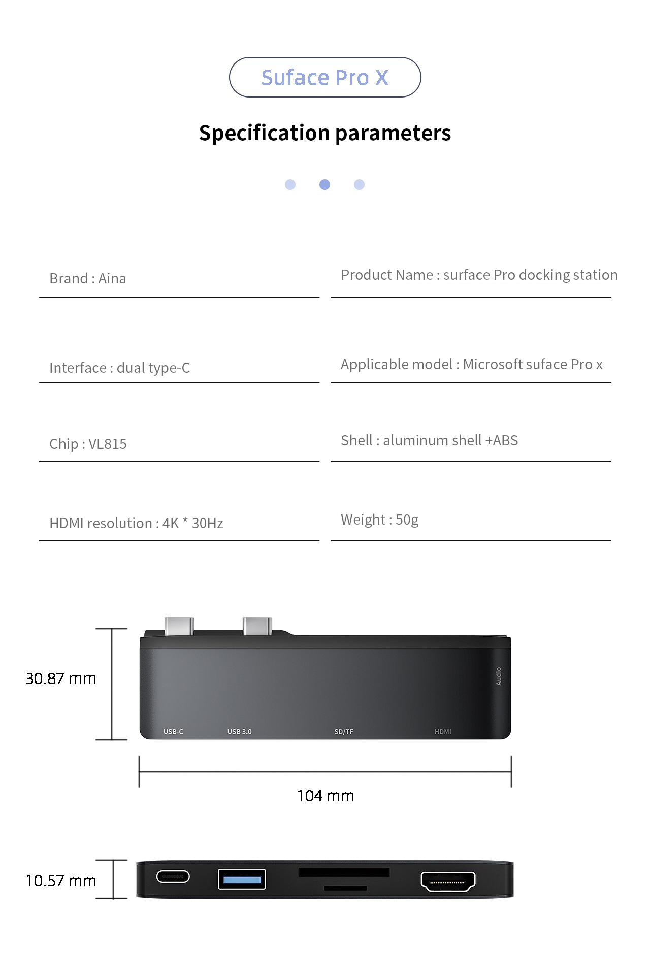 Surface-ProX-Multifunctional-5-IN-1-Dual-Type-C-Hub-Docking-Station-Adapter-with-USB-C-PD-Fast-Charg-1855655-6