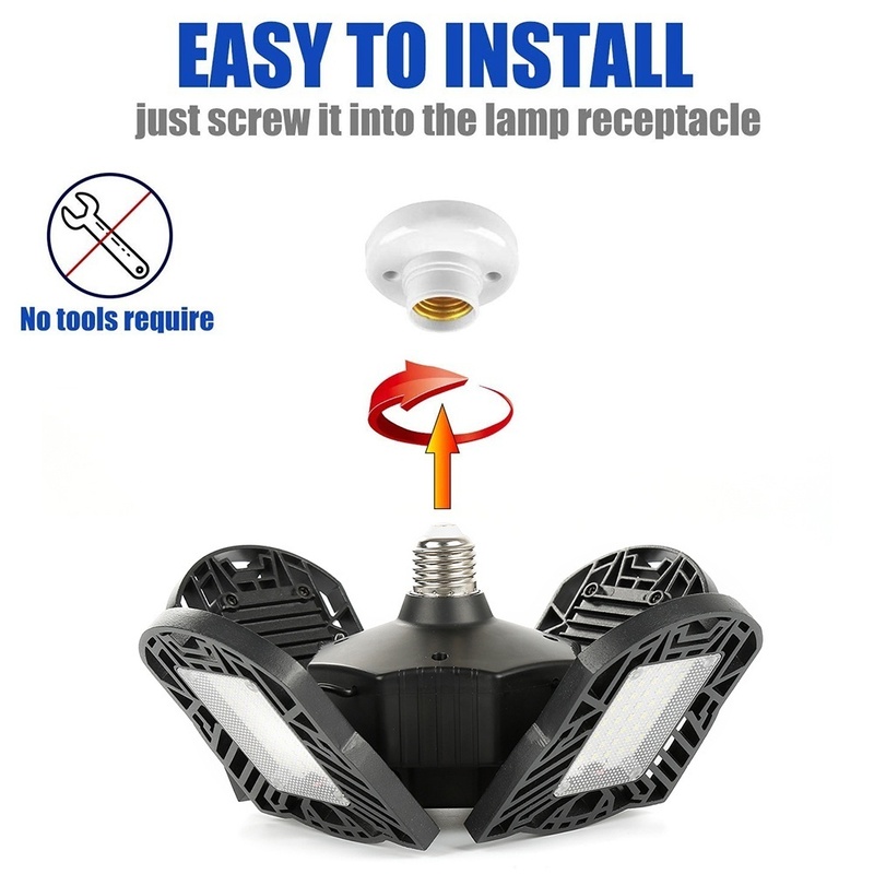 100W-E27-LED-Garage-Light-Bulb-Deformable-Foldable-4-Leaves-Workshop-Ceiling-Lamp-AC85-265V-1653556-5