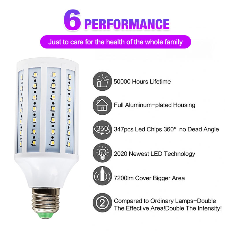 12W-UV-Germicidal-Sterilizer-Lamp-E27-LED-Corn-Light-Bulb--110V220V-Remote-Control-for-Indoor-Home-1674735-5