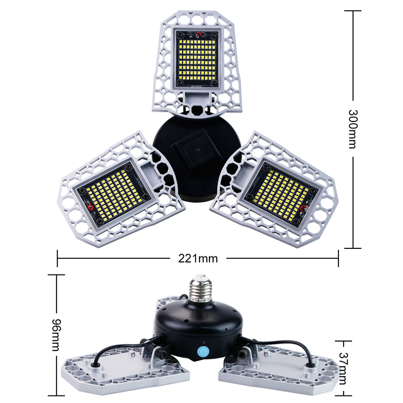 200W-240W-300W-Waterproof-Light-Sensor-E27-LED-Bulb-Deformable-Garage-Lamp-Ceiling-Workshop-Lighting-1625278-4