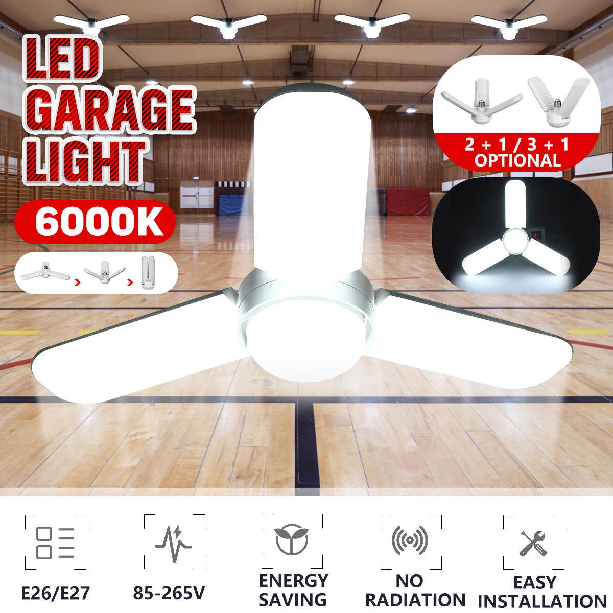 23-Leafs-LED-Foldable-Garage-Light-E26E27-Deformable-Ceiling-Fixture-Lights-Shop-Workshop-Lamp-1735739-1