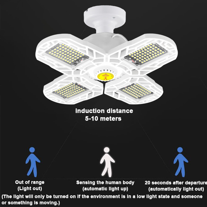 406080W-Deformable-E26E27-Ultra-bright-LED-Garage-Ceiling-Light-Motion-Activated-1705318-8