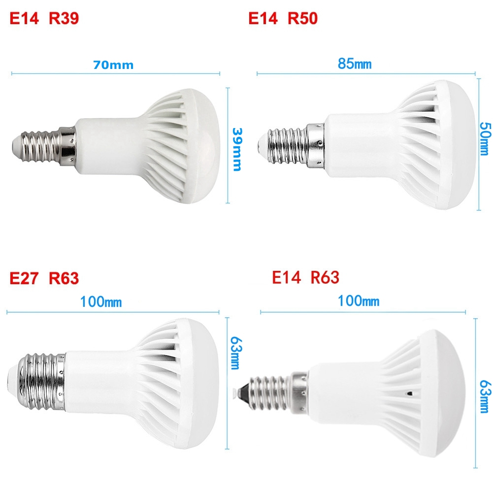 5W-7W-9W-12W-R39-R50-R63-LED-Globe-Light-Mushroom-Bulb-E14-E27-Base-Socket-AC85-265V-1143059-10