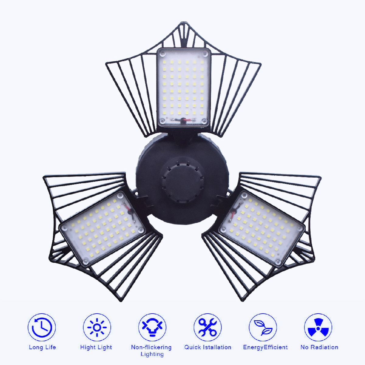 6080100W-LED-Garage-Lights-Deformable-Ceiling-Fixture-Workshop-Shop-Three-Leaf-1666775-2
