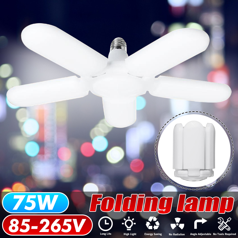 75W-E27-2500LM-Deformable-LED-Ceiling-Lamp-Light-Fixture-Foldable-Home-Garage-1710184-1