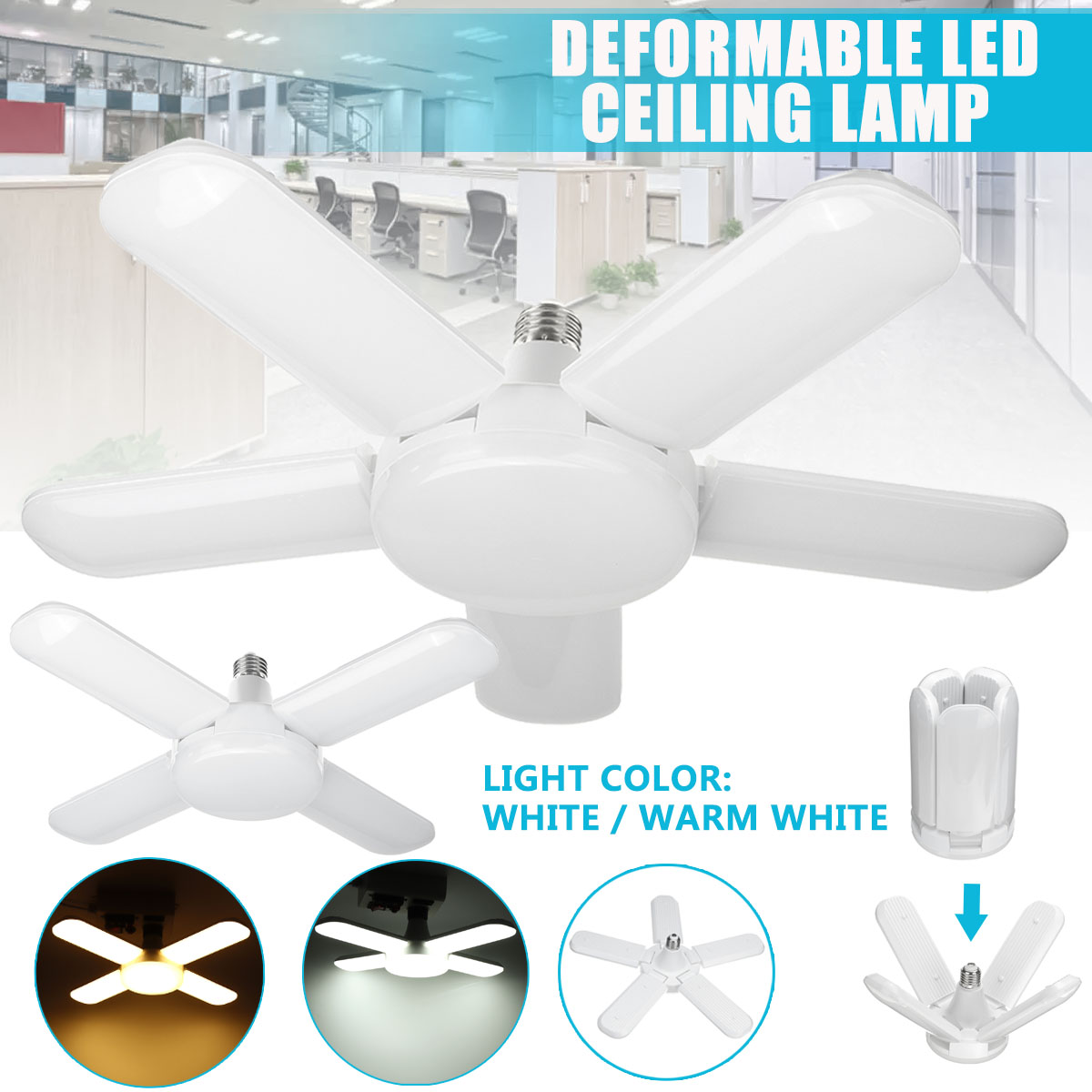 80W-85-265V-E27-LED-Garage-Shop-Work-Light-Ceiling-Deformable-Adjustable-Lamp-1732610-1
