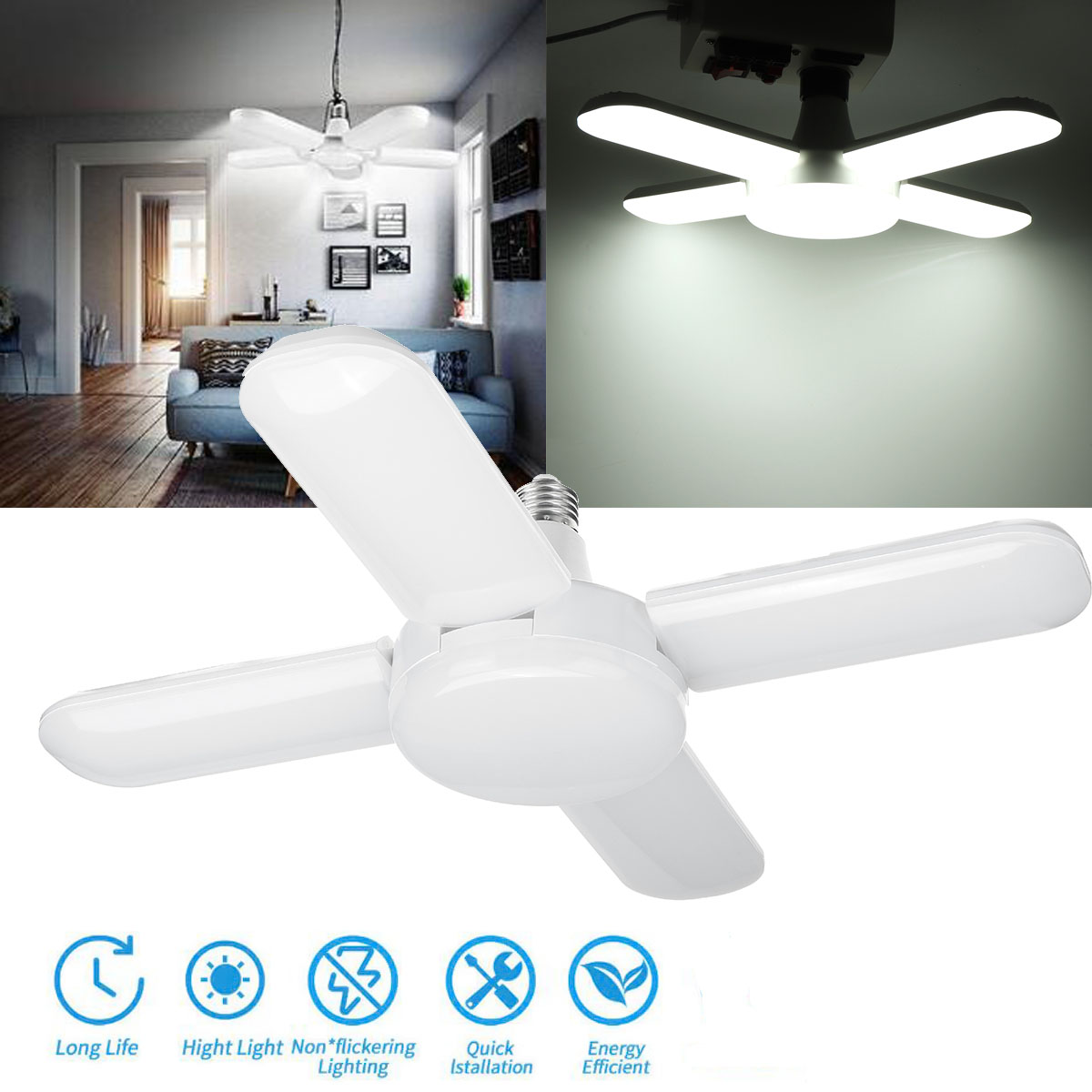 80W-85-265V-E27-LED-Garage-Shop-Work-Light-Ceiling-Deformable-Adjustable-Lamp-1732610-3