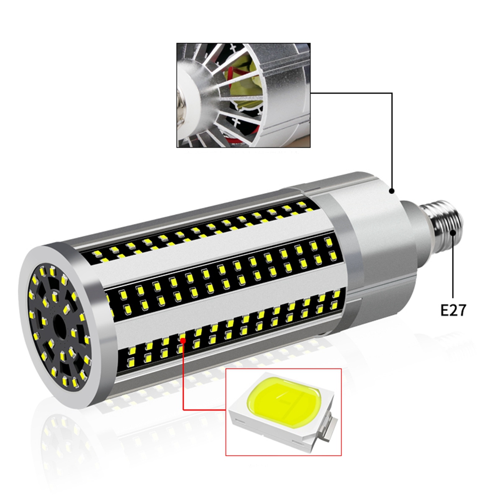AC100-277V-E27-50W-Fan-Cooling-LED-Corn-Light-Bulb-Without-Lamp-Cover-for-Indoor-Home-Decoration-1519482-5