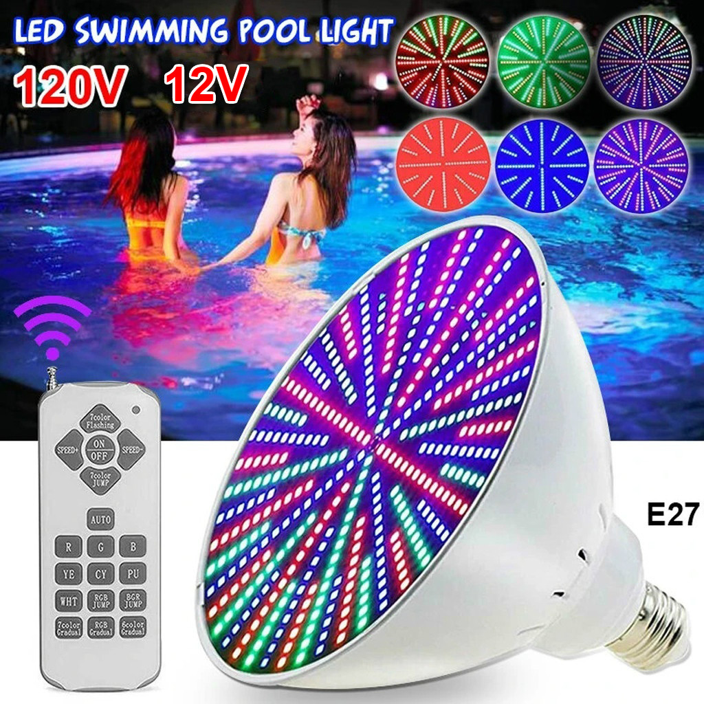 AC12V120V-E27-25W-252LED-RGB-Underwater-Swimming-Pool-Light-Color-Change-PAR38-Lamp18-Key-Remote-Con-1721902-1