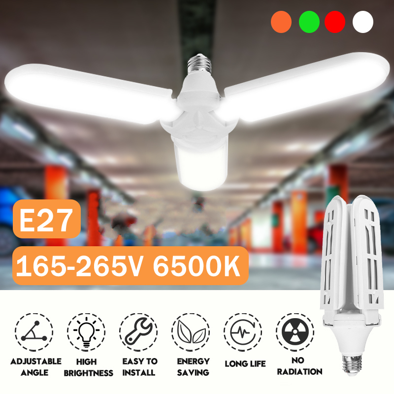 AC165-265V-45W-E27-3-Blade-LED-Garage-Light-Deformable-Ceiling-Lamp-Fixture-Workshop-Bulb-1723875-1