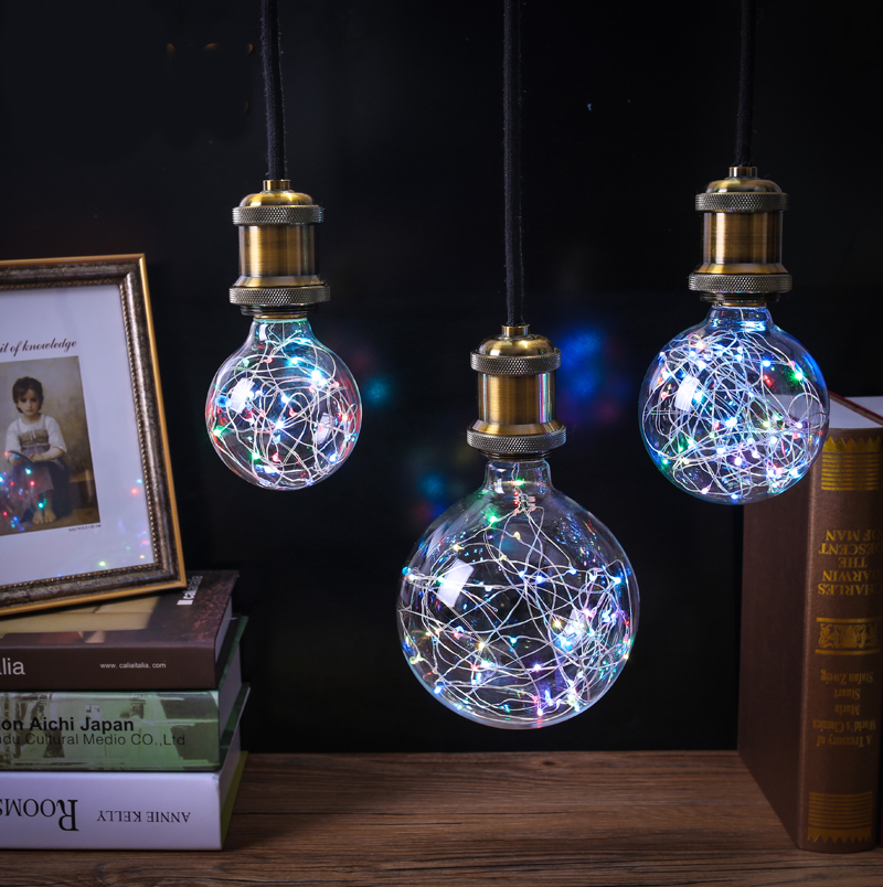AC85-265V-E27-G80-G95-G125-RGB-LED-Holiday-Christmas-Fairy-Wire-Light-Bulb-for-Decoration-1213067-1
