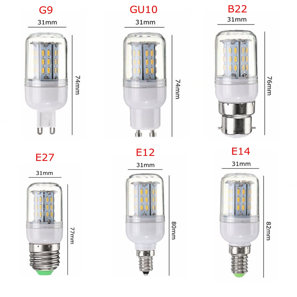 Dimmable-E27-E14-E12-B22-GU10-G9-SMD4014-4W-LED-Corn-Bulb-Light-Lamp-AC110V-1126662-9