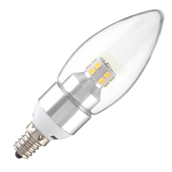 E12E14E27-3W-Non-Dimmable-LED-Candle-Silver-Light-Bulb-WhiteWarm-White-85-265V-1045159-4