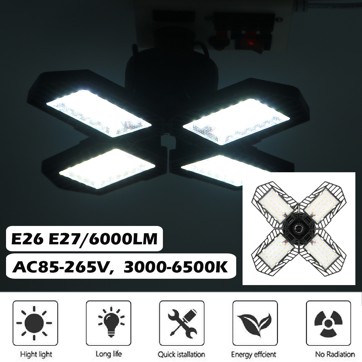 E26--E27-LED-Garage-Light-Bulb-2835SMD-Multifaceted-Ceiling-Foldable-Workshop-Lamp-Indoor-Decoration-1696769-1