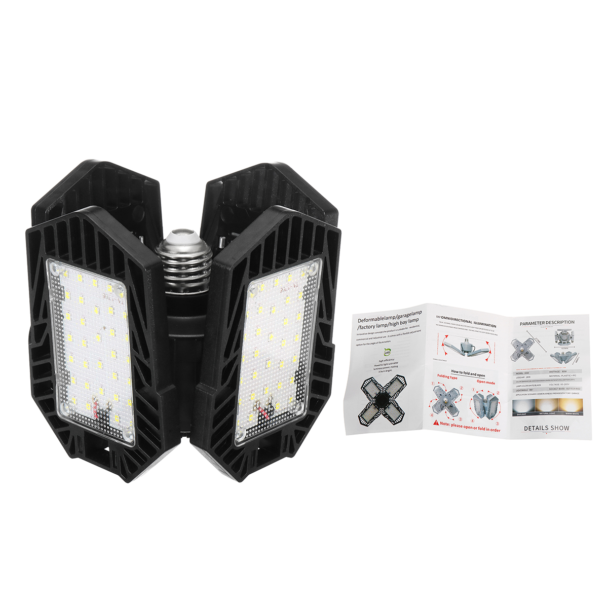 E26--E27-LED-Garage-Light-Bulb-2835SMD-Multifaceted-Ceiling-Foldable-Workshop-Lamp-Indoor-Decoration-1696769-9