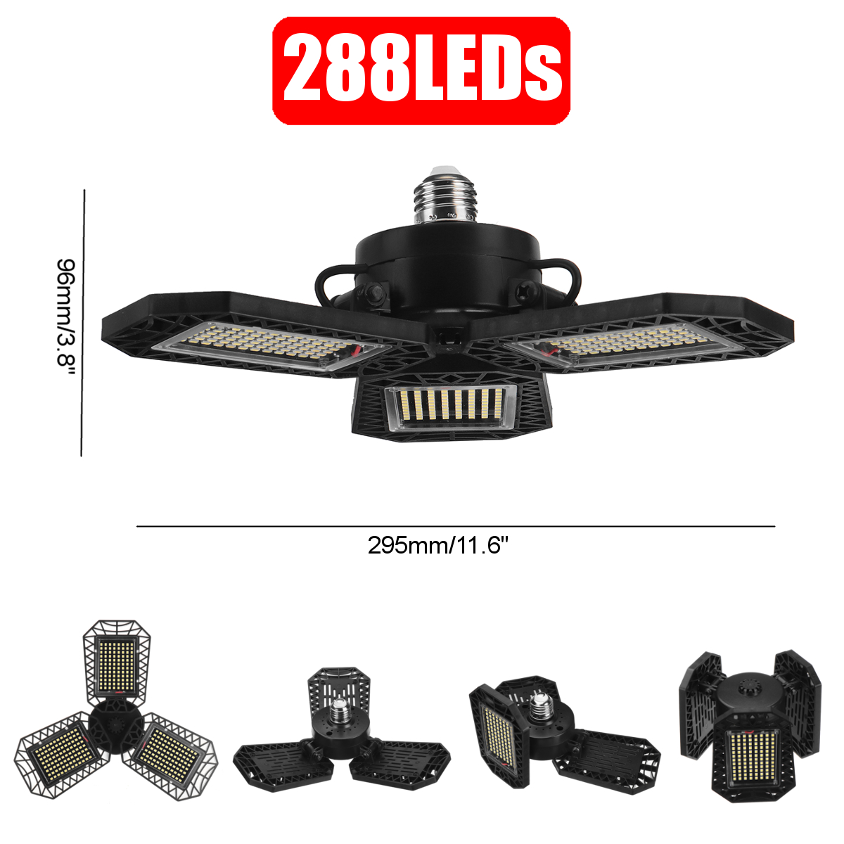 E26E27-LED-34-Blades-Folding-Garage-Light-Bulb-Deformable-Ceiling-Lamp-Workshop-Fixture-1865814-11