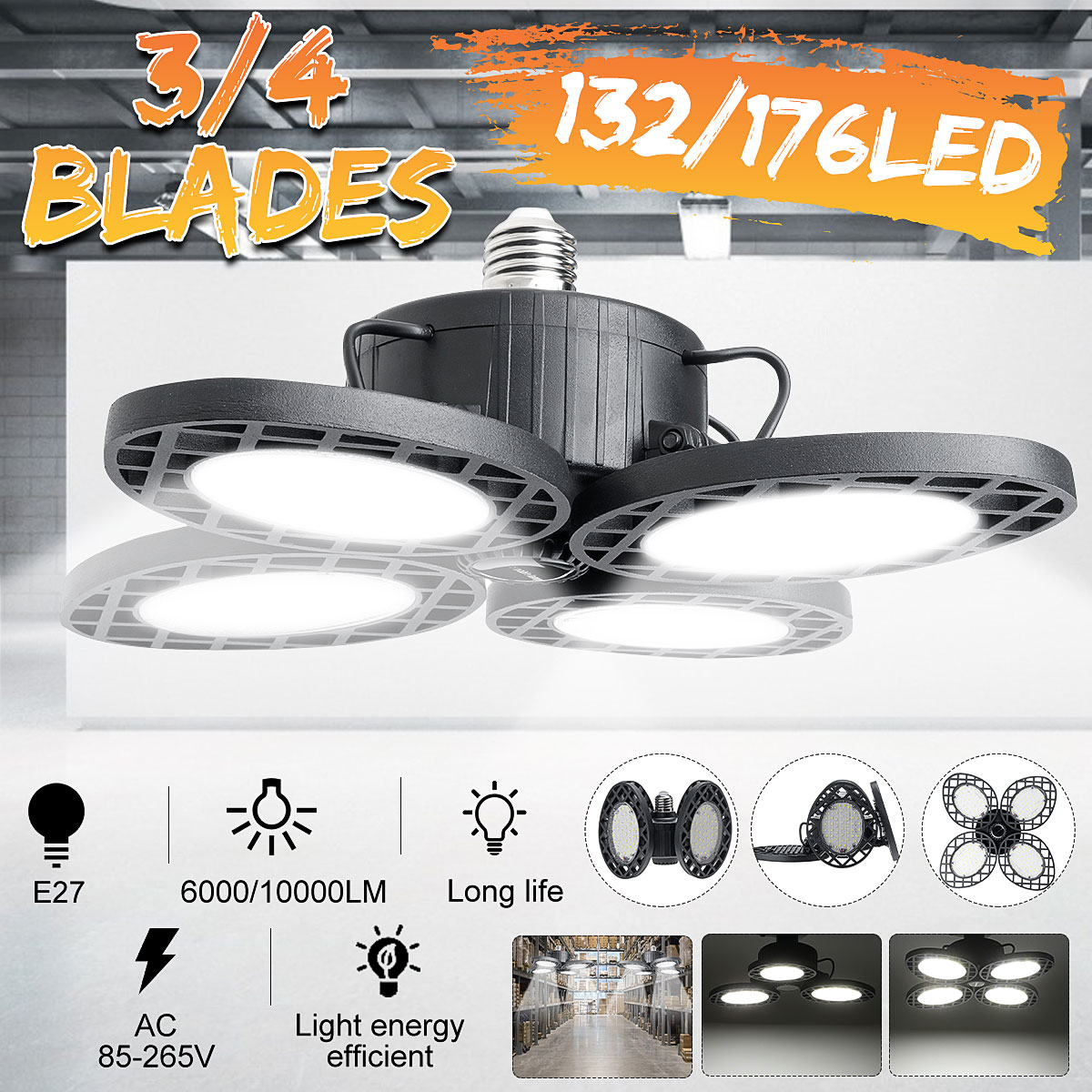 E27-132176-LED-Garage-Light-Deformable-34-Blades-Panels-Ceiling-High-Bay-Light-1795823-1
