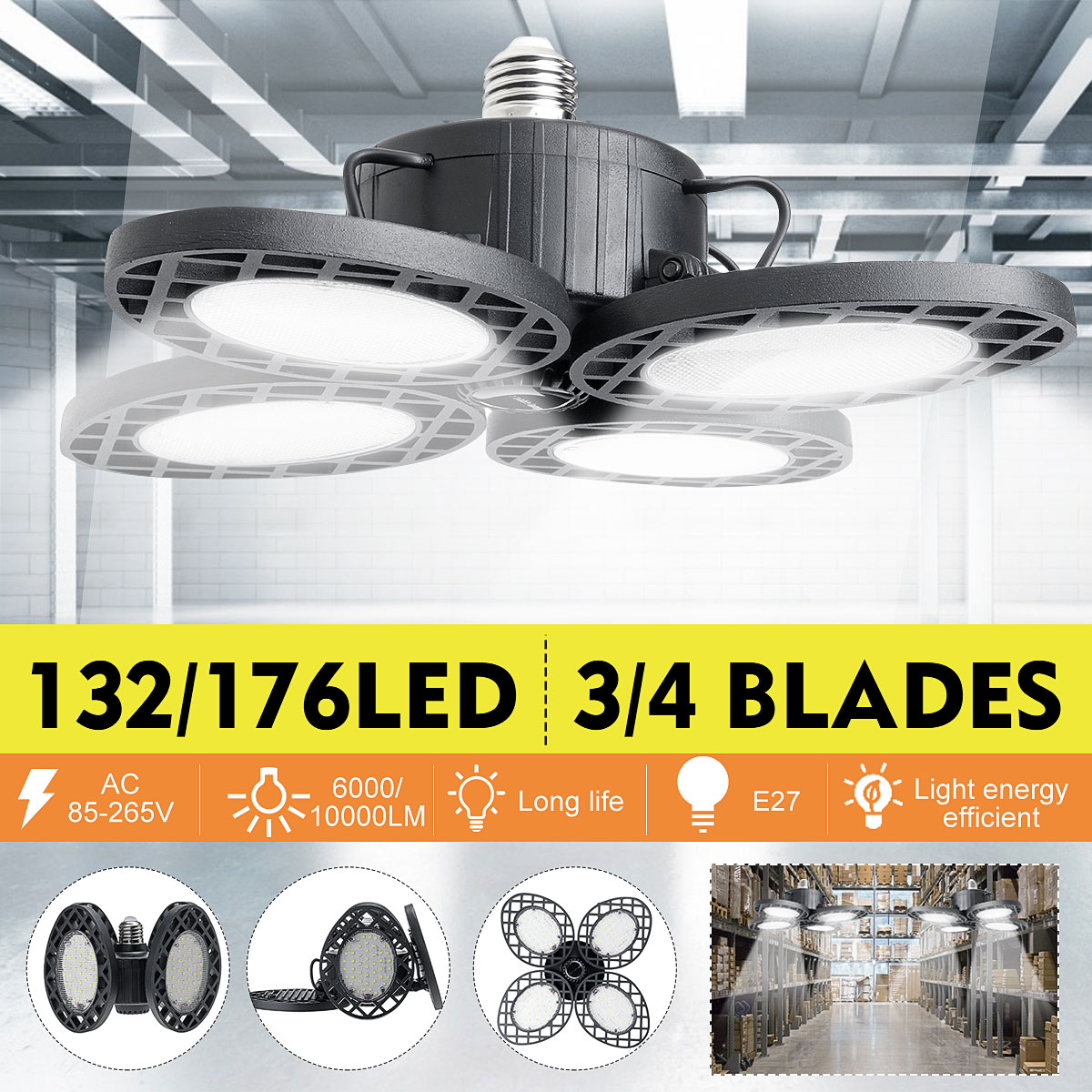 E27-132176-LED-Garage-Light-Deformable-34-Blades-Panels-Ceiling-High-Bay-Light-1795823-2