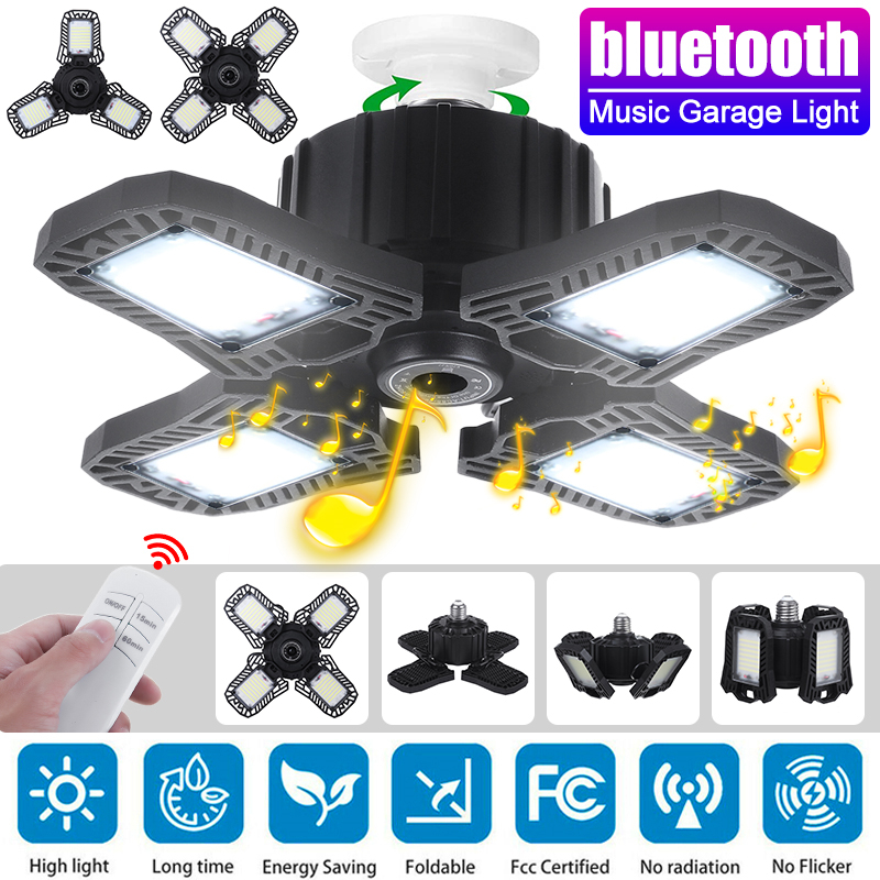 E27-210280LED-Foldable-Garage-Light-bluetooth-Music-Lamp-Workshop-Storage-Rooms-1837949-2