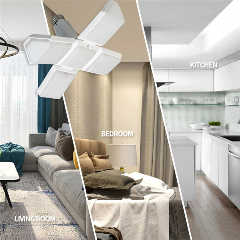 E27-35W-Foldable-LED-Garage-Light-SMD2835-Deformable-Square-Four-Leaves-Panels-Ceiling-Lamp-AC165-26-1681164-5