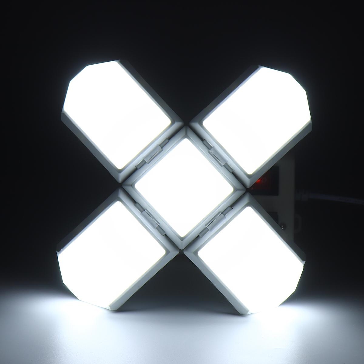 E27-35W-Foldable-LED-Garage-Light-SMD2835-Deformable-Square-Four-Leaves-Panels-Ceiling-Lamp-AC165-26-1681164-9