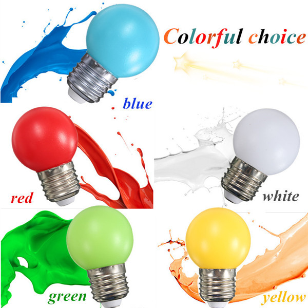 E27-3W-PE-Frosted-LED-Globe-Colorful-White-Red-Green-Blue-Yellow-Lamp-AC110-240V-997058-3