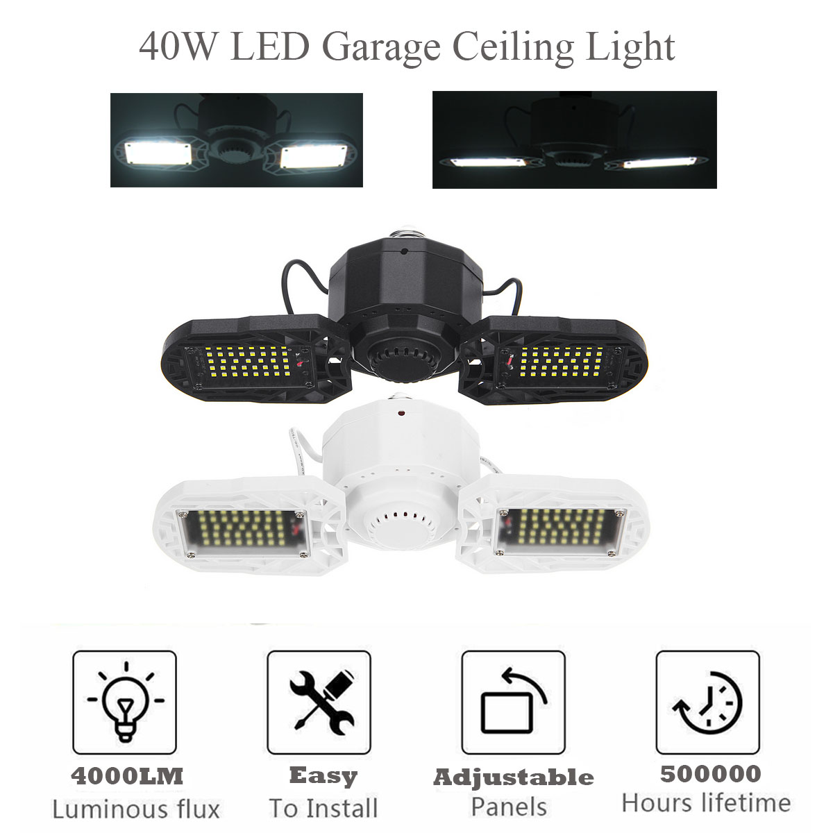 E27-40W-4000LM-LED-Garage-Lights-Deformable-Garage-Ceiling-Light-1704007-2