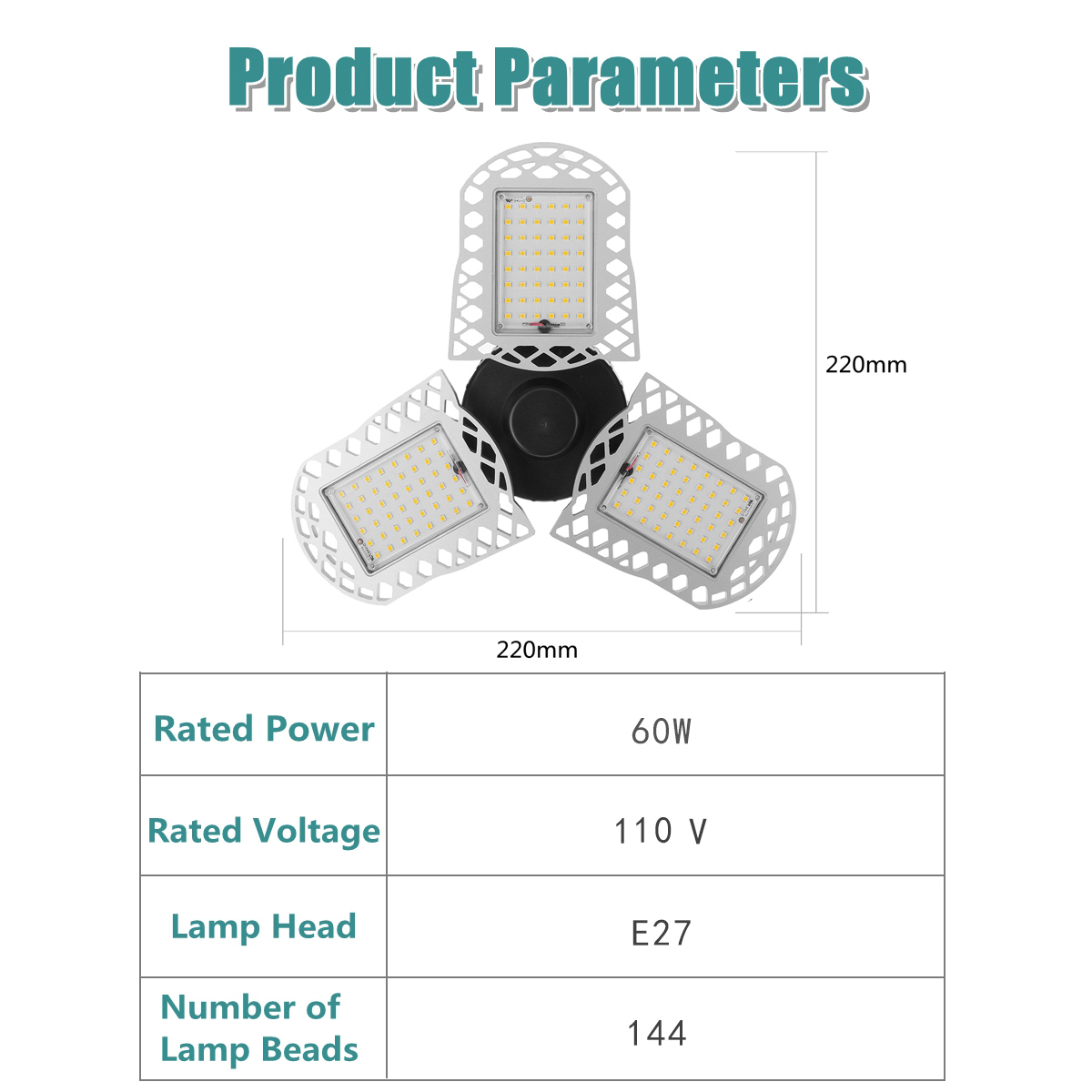 E27-5000K-Three-Leaf-Garage-Work-Lights-Ceiling-Deformable-Fixture-Shop-Lamp-1704774-6