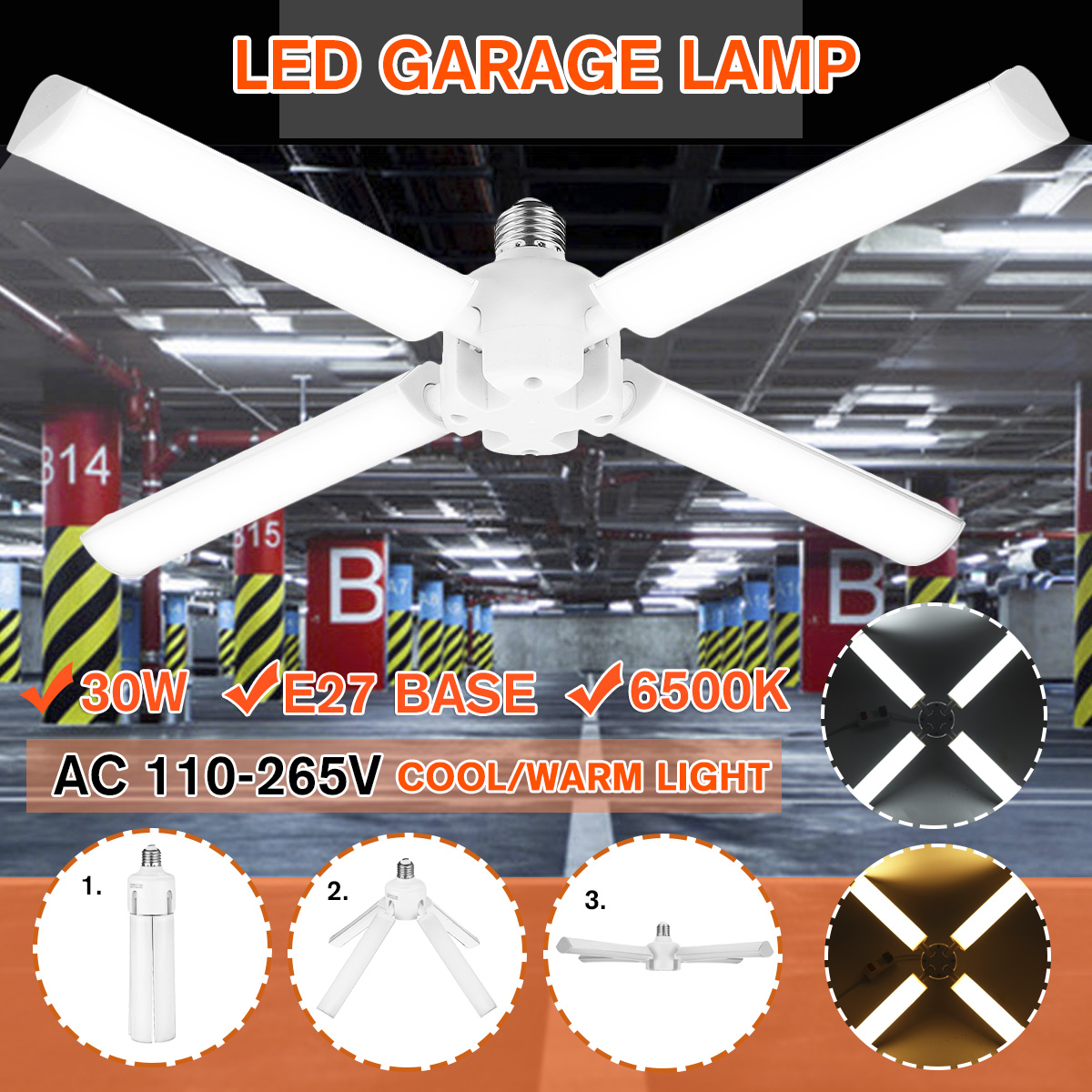 E27-Deformable-LED-Garage-Light-Bulb-Foldable-Ceiling-Fixture-Shop-Workshop-Lamp-110-265V-1674714-1