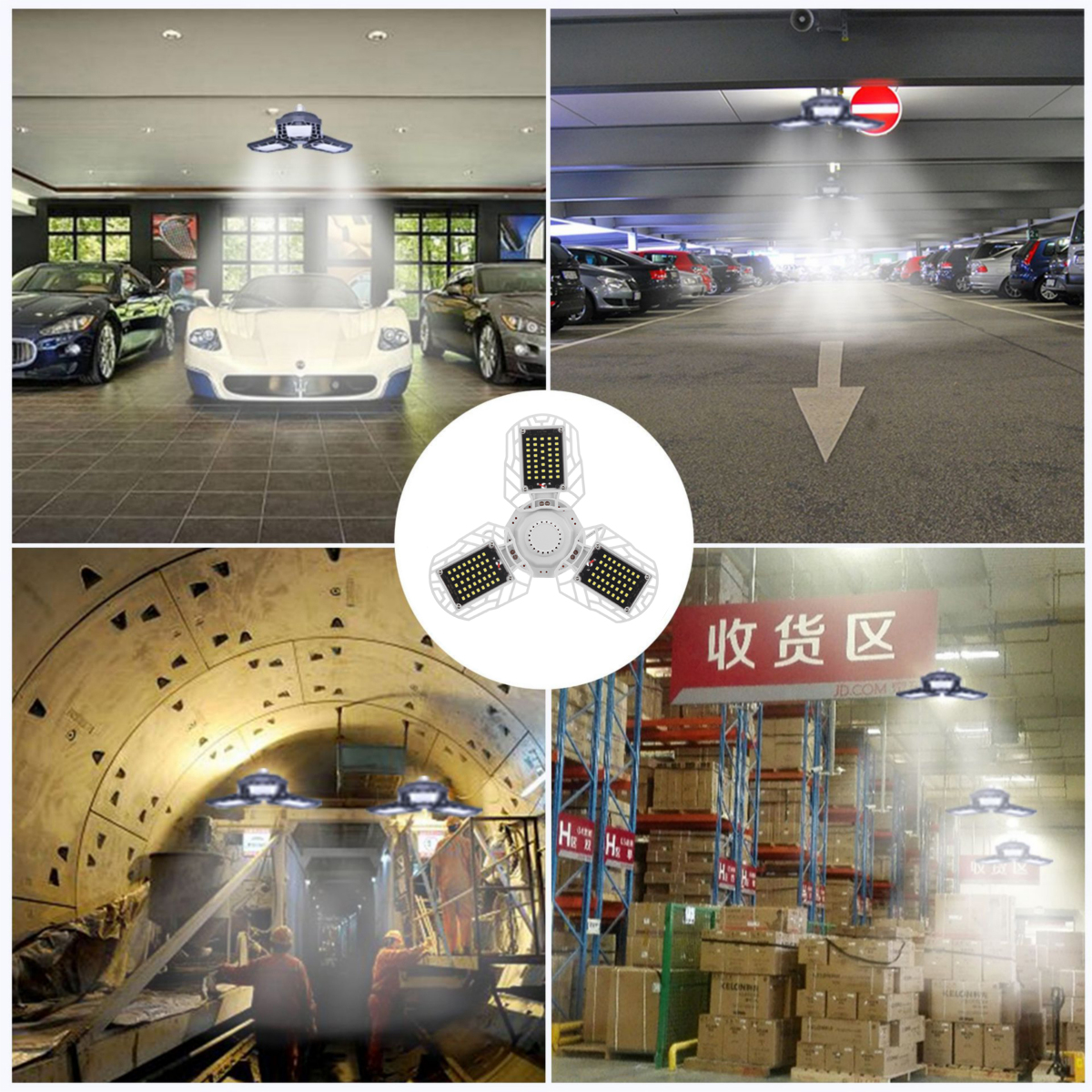 E27-LED-Garage-Light-Bulb-Ceiling-Fixture-Shop-Workshop-Deformable-Lamp-Remote-1710072-9