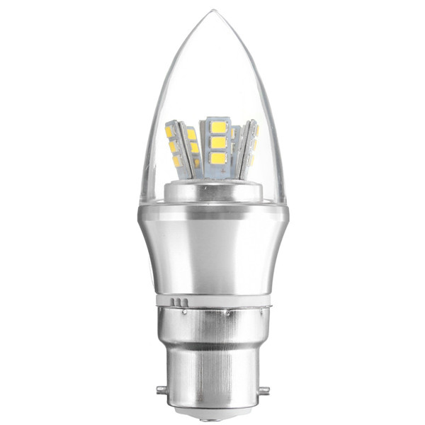 E27E14E12B22B15-6W-LED-Warm-WhiteWhite-25SMD-2835-Silver-Candle-Light-Bulb-Lamp-220V-1007293-7