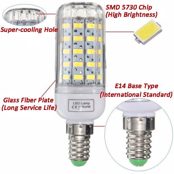 E27E14E12B22G9GU10-Dimmable-6W-AC220V-LED-Bulb-WhiteWarm-White-60-SMD-5730-Corn-Light-Lamp-1036594-2