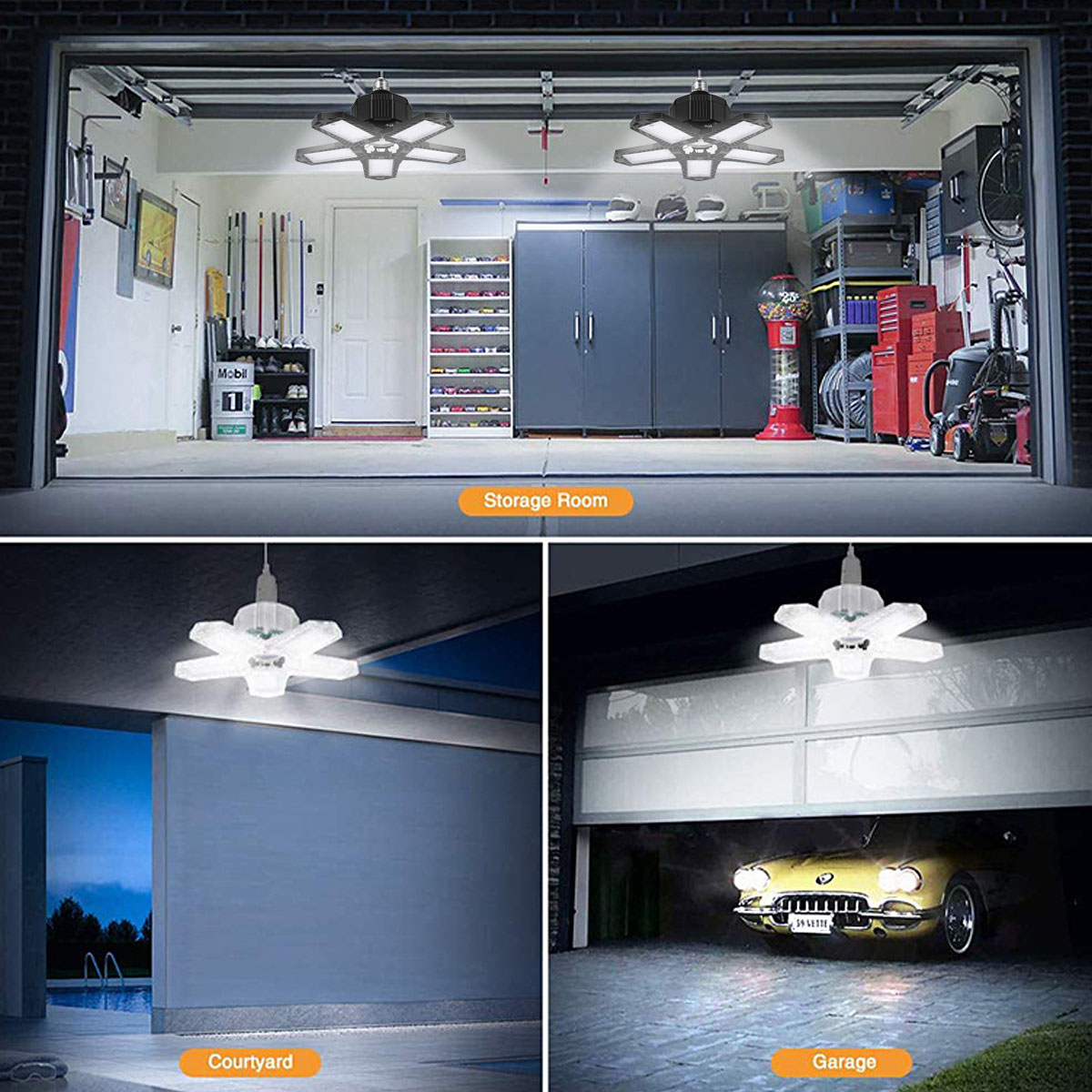 E27E26-LED-Bulb-Super-Bright-Foldable-Garage-Light-Fan-Blade-Ceiling-Lamp-100W-1851160-3