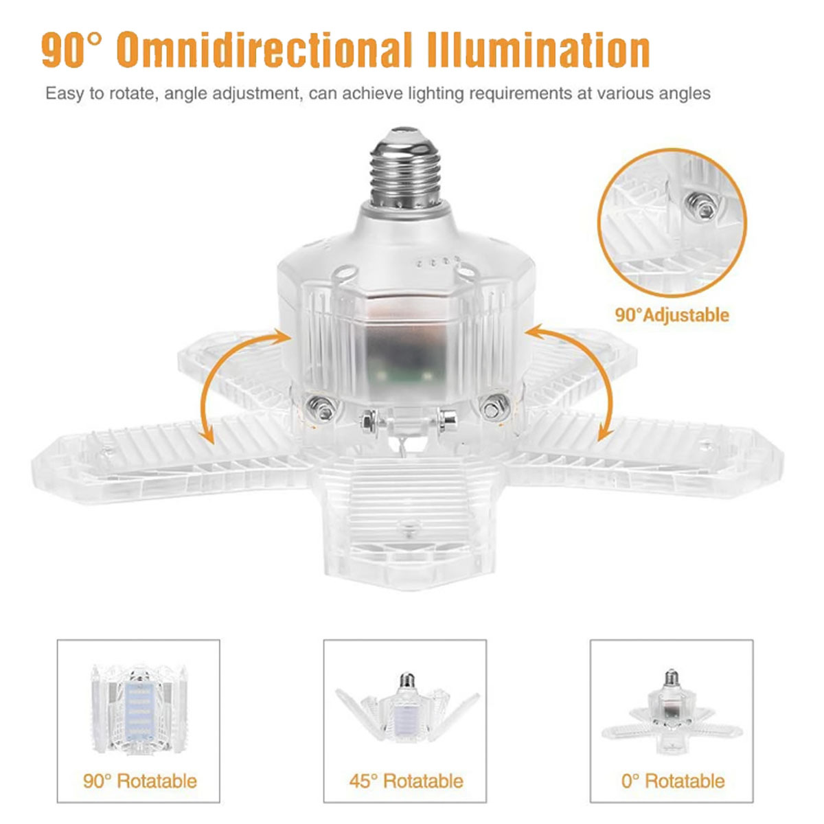 E27E26-LED-Bulb-Super-Bright-Foldable-Garage-Light-Fan-Blade-Ceiling-Lamp-100W-1851160-6