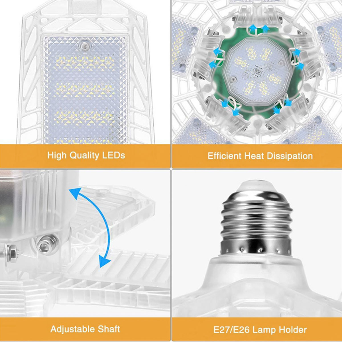 E27E26-LED-Bulb-Super-Bright-Foldable-Garage-Light-Fan-Blade-Ceiling-Lamp-100W-1851160-10