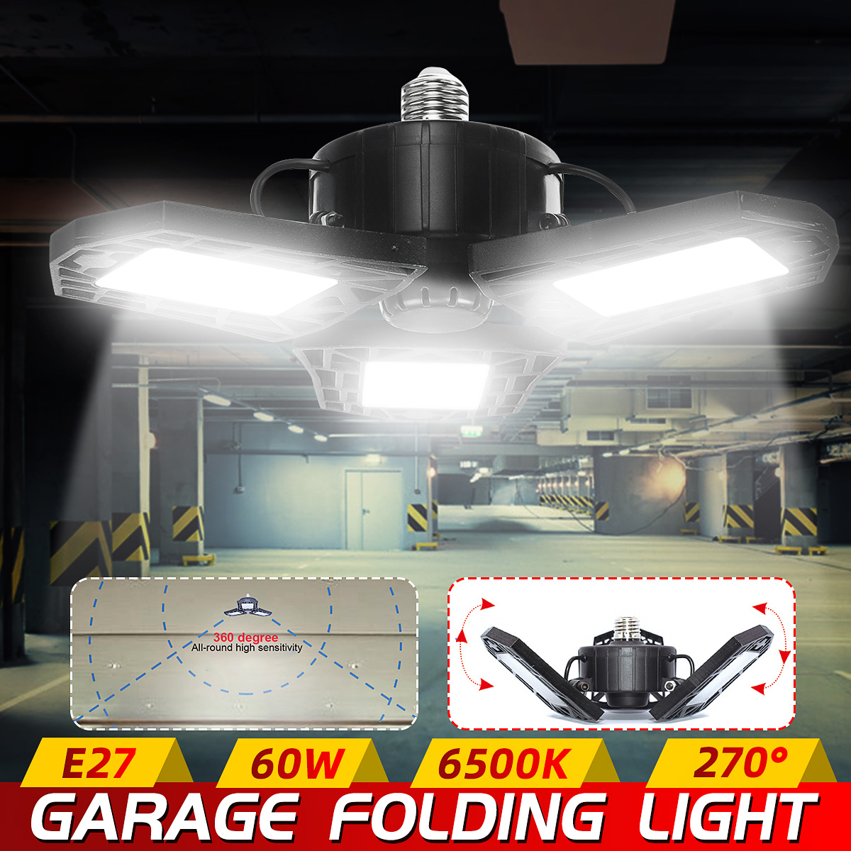 Foldable-LED-E27-Light-Adjustable-Deformation-Ceiling-Lamp-Workshop-Garage-Home-1668843-2